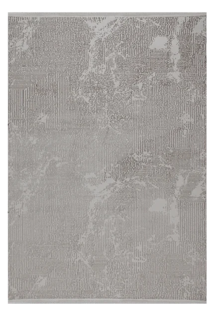Kashe Verona 7014 gri modern pamuk akrilik halı – salon ve oda halısı